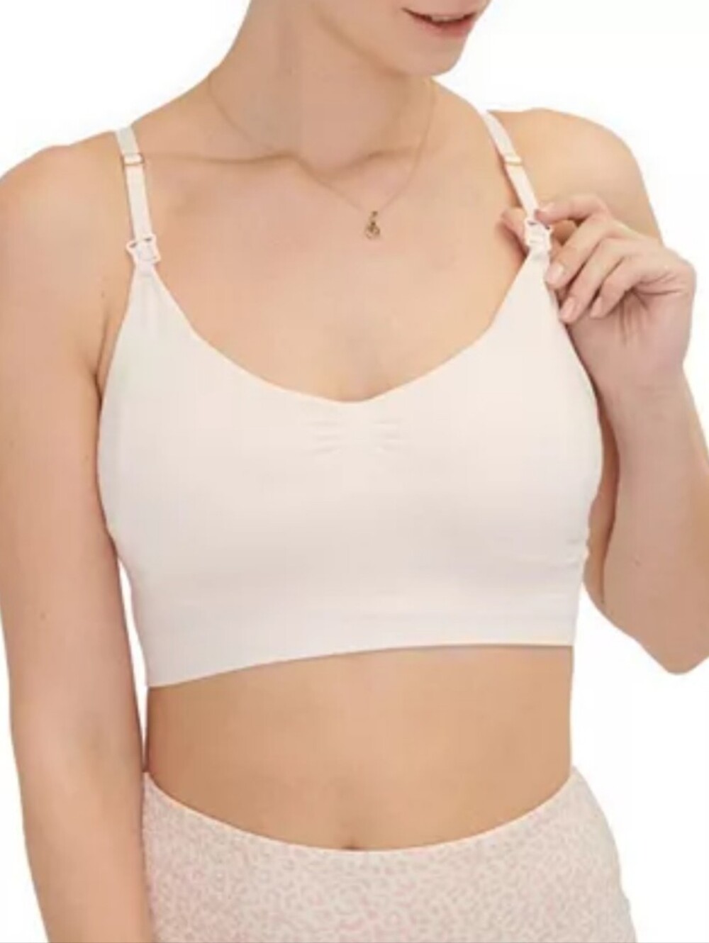 Hatch Soft Blush Nursing Bralette Large Ultra Soft Stretchy Modal